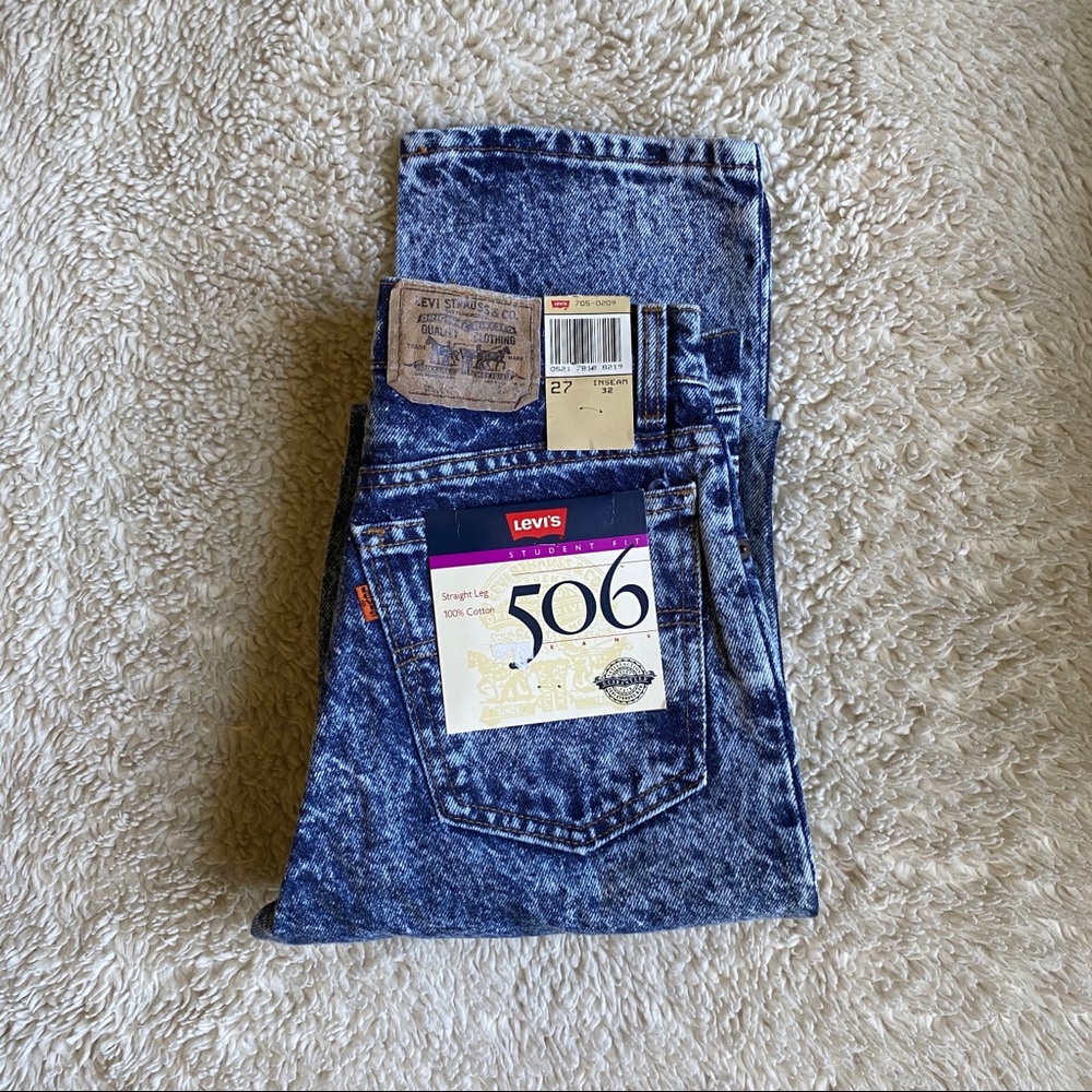 ☆ Deadstock Vintage Rare Acid Wash Levi’s 506 ☆